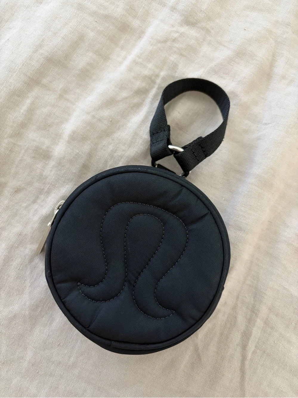 Lululemon Logo Round Pouch with Strap